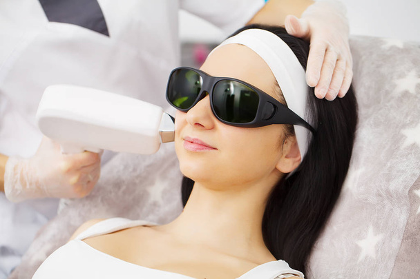 Body Care. Underarm Laser Hair Removal. Beautician Removing Hair - Photo, Image