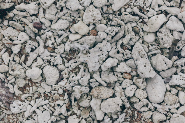 vista superior de pedras de seixos cinza para o fundo
 - Foto, Imagem