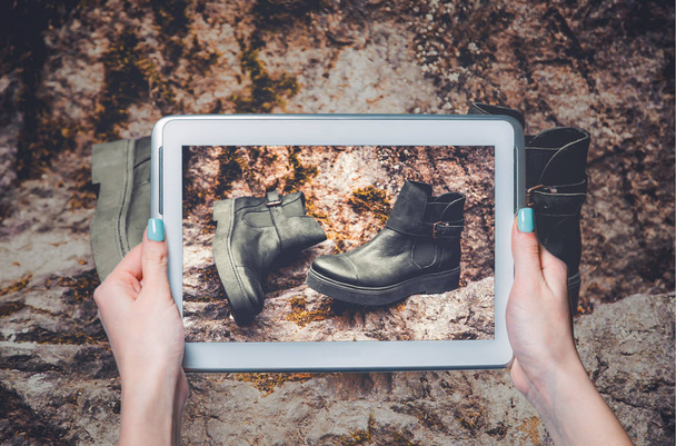 online store, women's shoes - Foto, Imagen