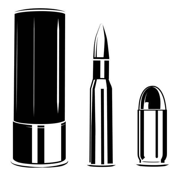 Vector conjunto bala calibre de arma
 - Vector, imagen