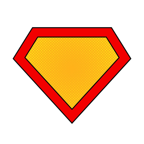 Superheld logo. Vectorillustratie. - Vector, afbeelding