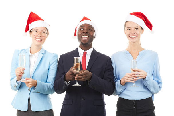 Office workers at Xmas party - Foto, Imagem