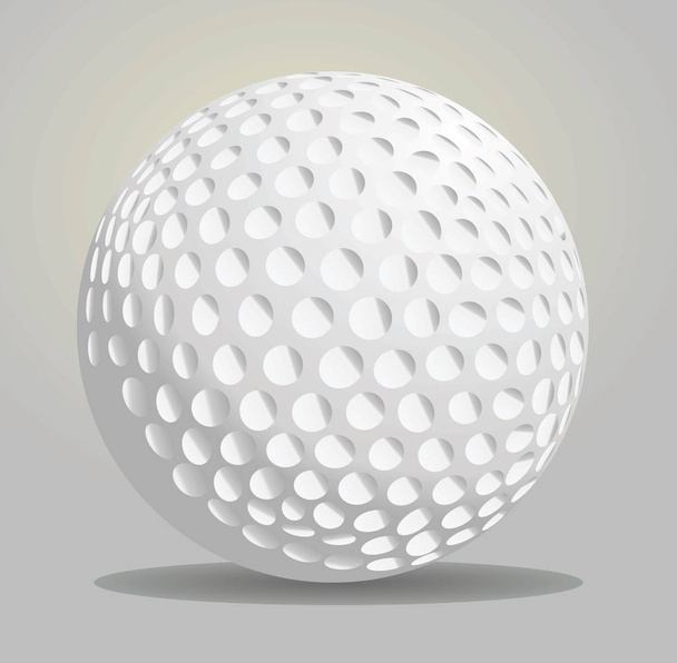 Golf ball, vector illustration - Вектор,изображение