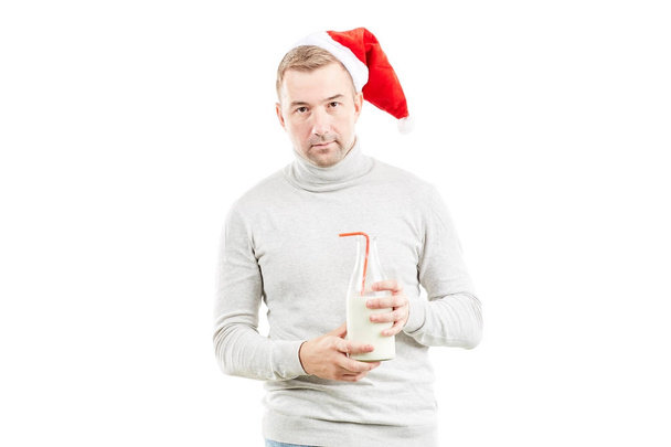Christmas milky man - 写真・画像