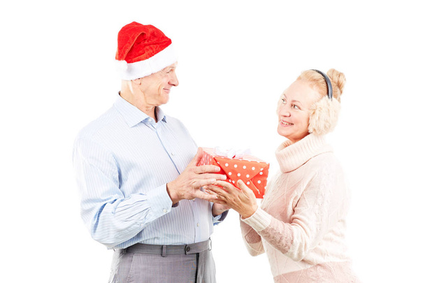 Senior couple on Christmas - Photo, Image