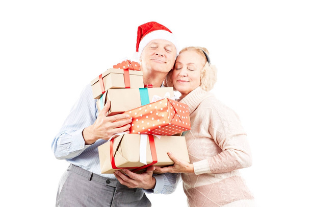 Senior couple on Christmas - Photo, image