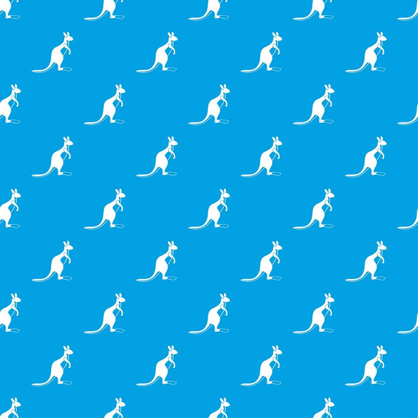Kangaroo pattern seamless blue - Vektori, kuva