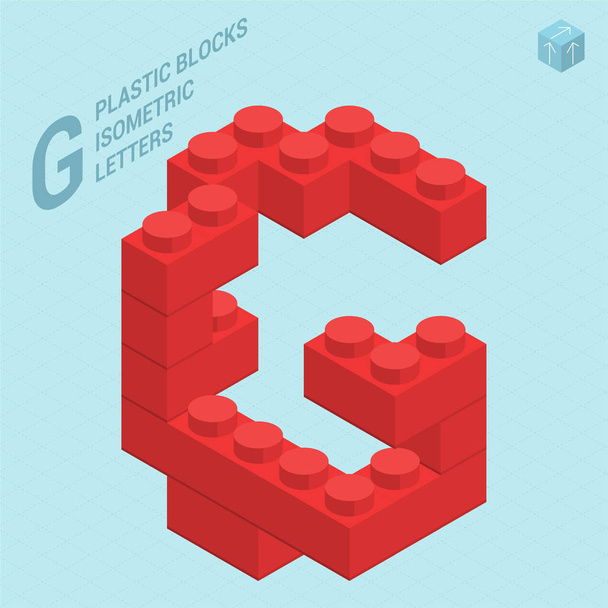 Пластикові блоки літери G
 - Вектор, зображення