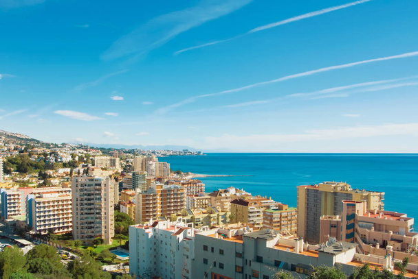 A view to Fuengirola town and its surroundings, hotels, resorts  - Foto, immagini