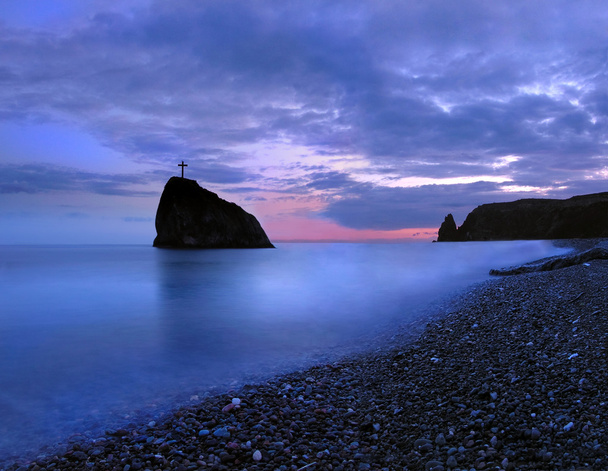 Sunset at black sea - Foto, Imagen