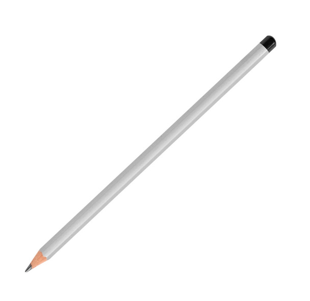 Gray pencil for drawing isolated on white background - Foto, afbeelding