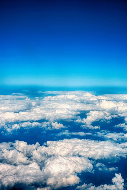 Witte wolken achtergrond - Foto, afbeelding