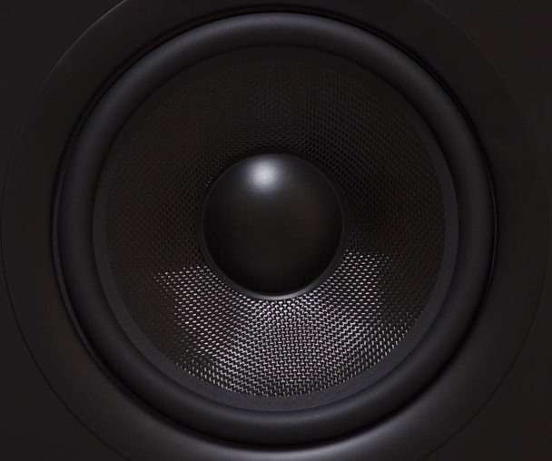 schwarzer Lautsprecher mit Licht - Foto, Bild