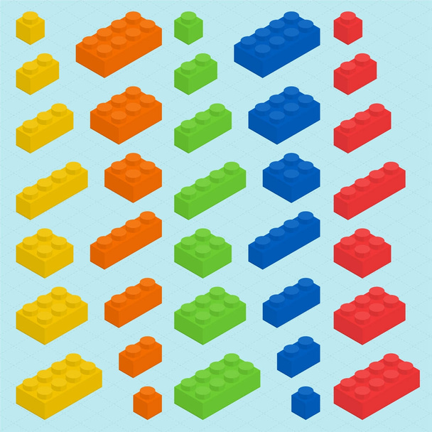 Set de blocs en plastique
 - Vecteur, image