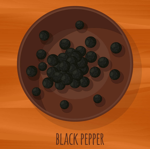 Εικονίδιο του φορέα μαύρο πιπέρι.  - Διάνυσμα, εικόνα