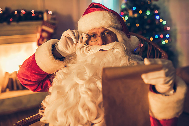 Santa Claus in his residence - Foto, imagen