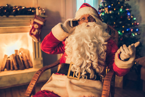 Santa Claus in his residence - Photo, image