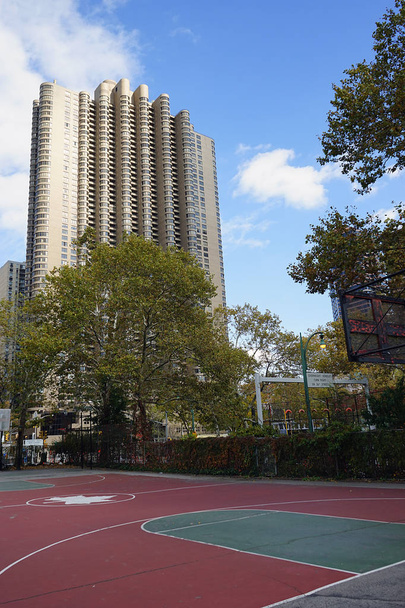 New York City Harlem Basketball Court EUA
 - Foto, Imagem