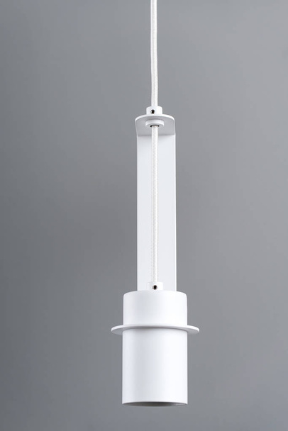 Hanging metal white lamp - Foto, Imagen