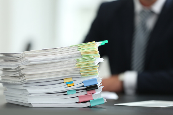 Stack of documents on table - Photo, Image