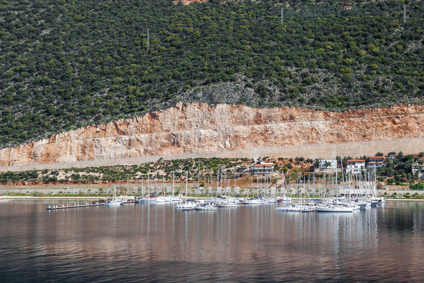  λιμάνι του Kash για τις μεσογειακές ακτές της Τουρκίας, το κέντρο o - Φωτογραφία, εικόνα