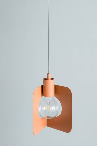 Hanging metal orange edison lamp - Fotó, kép