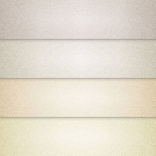 Vector various beige color backgrounds, realistic cloth illustration, set of horizontal banners with sackcloth texture. - Vector, Image