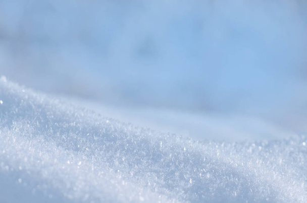 Textura branca de neve. Contexto da neve fresca
 - Foto, Imagem