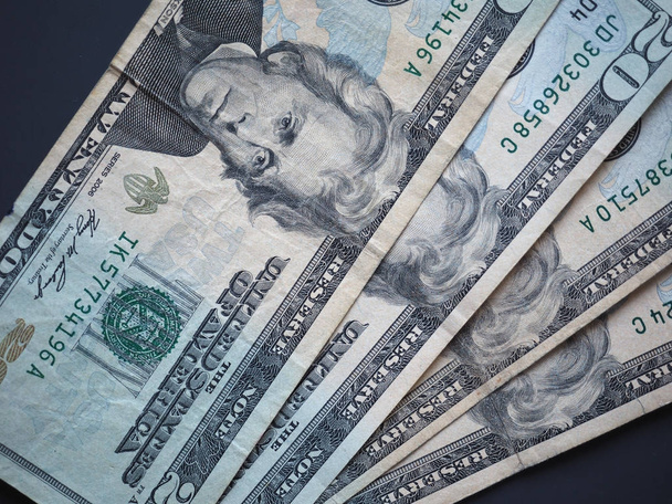 20 Dollar notes, United States - Фото, изображение