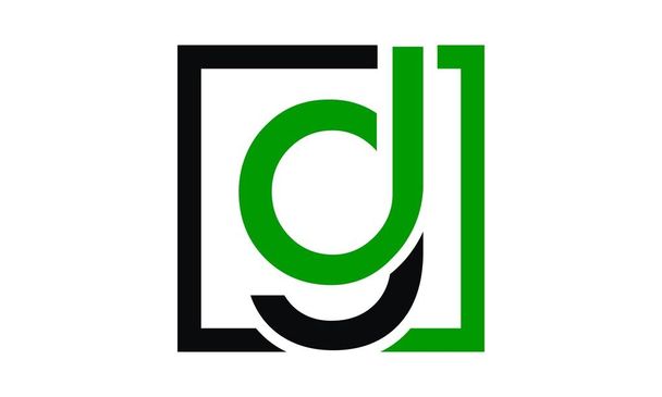 Mektup Dg Logo tasarım şablonu vektör - Vektör, Görsel
