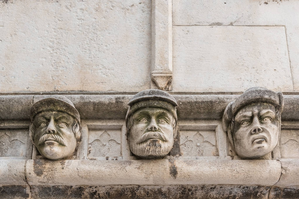 Close detailed view of St James cathedral in Sibenik,Croatia.May 26,201 - Fotoğraf, Görsel