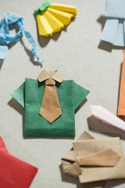 Many clothes origami. - 写真・画像