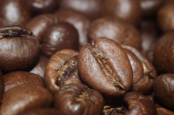 Closeup grãos de café fundo
  - Foto, Imagem