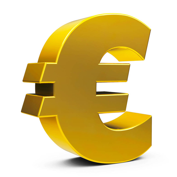 Gold euro sign - Foto, Imagem