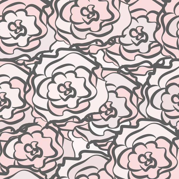 seamless pattern with flowers  - Διάνυσμα, εικόνα