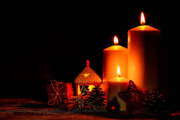 Noel ve yeni yıl rahat homish arka plan - Fotoğraf, Görsel