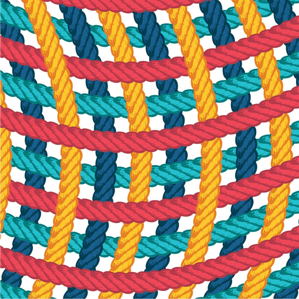 Color rope pattern - Vector, Image