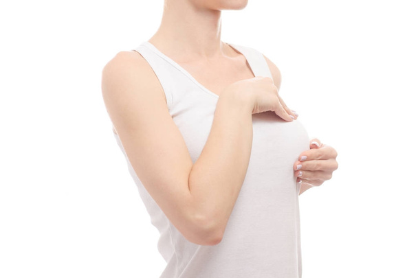 Female breast health breast specialist isolated - Fotoğraf, Görsel