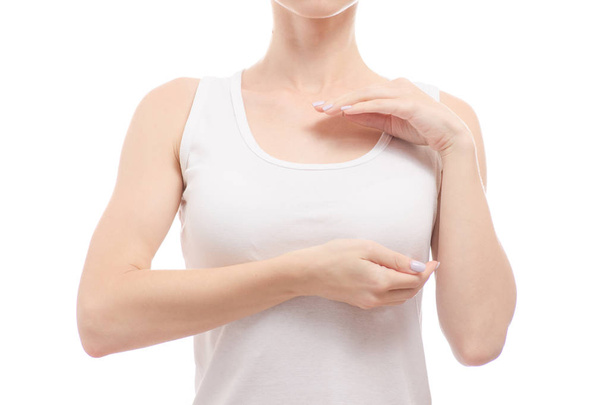Female breast health breast specialist isolated - Foto, immagini