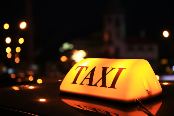Taxi dachu światła - Zdjęcie, obraz