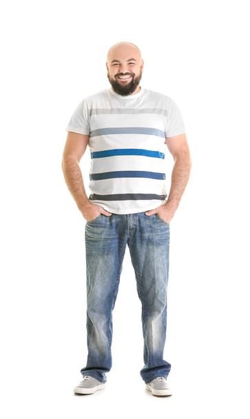 Overweight young man  - 写真・画像