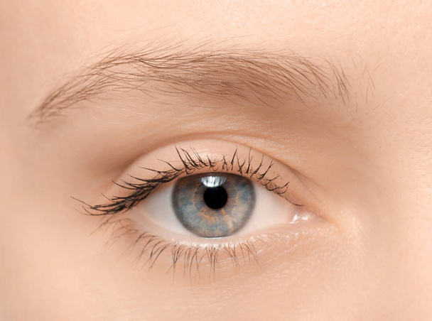 Female eye with long lashes - Foto, Imagem