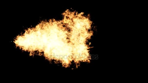 Achtergrond van brand deeltjes voor Halloween - Video