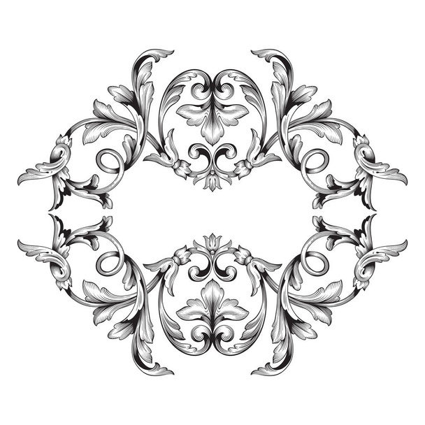 Klasszikus barokk dísz vektor  - Vektor, kép