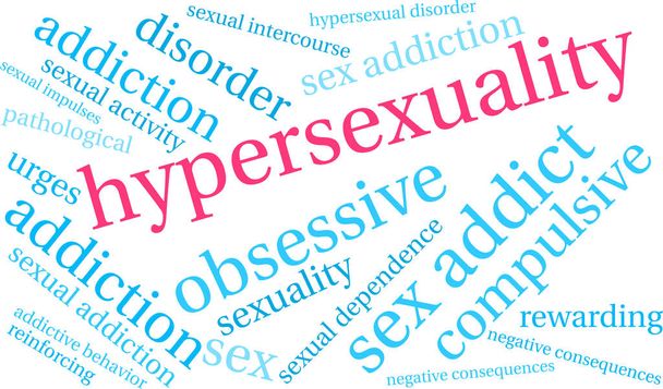 Hipersexualidade Word Cloud
 - Vetor, Imagem