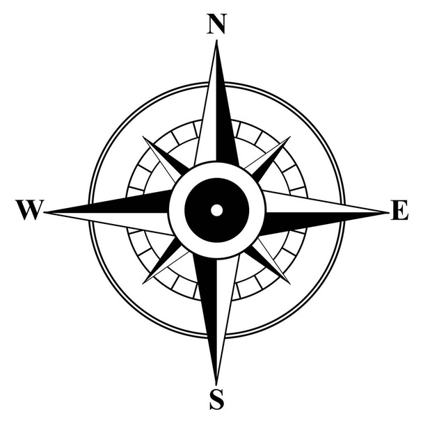 kompassin symbolinen kuva
 - Vektori, kuva