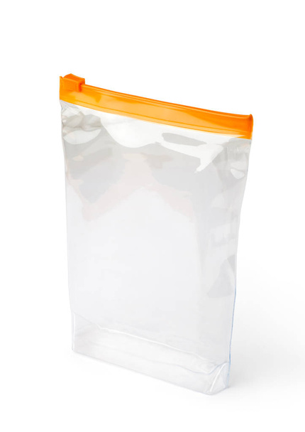 plastový zip taškou izolovaných na bílém pozadí - Fotografie, Obrázek