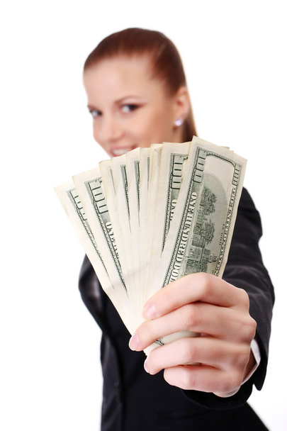 бізнес-леді з грошима
 - Фото, зображення