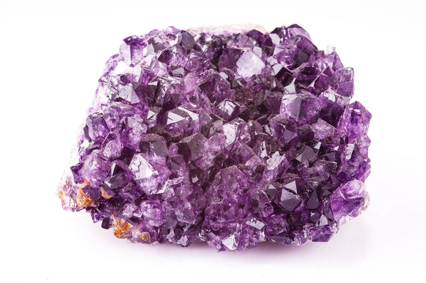 Purple amethyst on a white background - Photo, Image