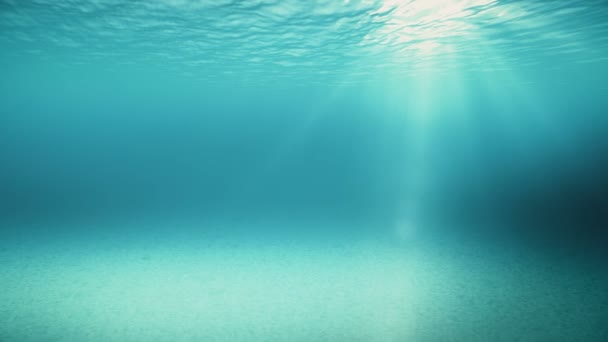 Kék hullámok, lassított óceán felszíni víz alatti látható - Felvétel, videó